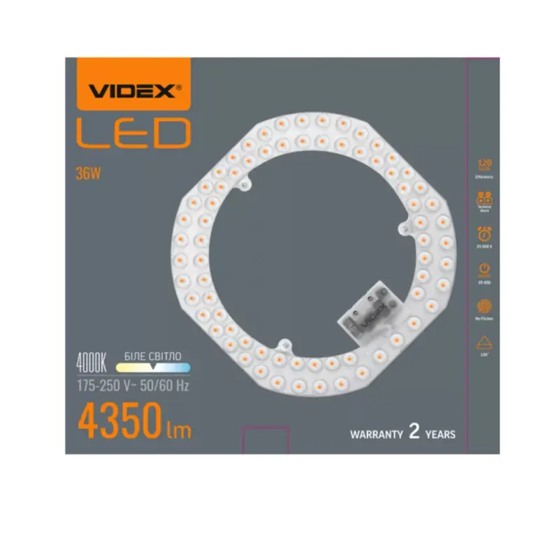 Videx 36W-os LED modul mennyezeti lámpához 4000K 4350lm Csak ma