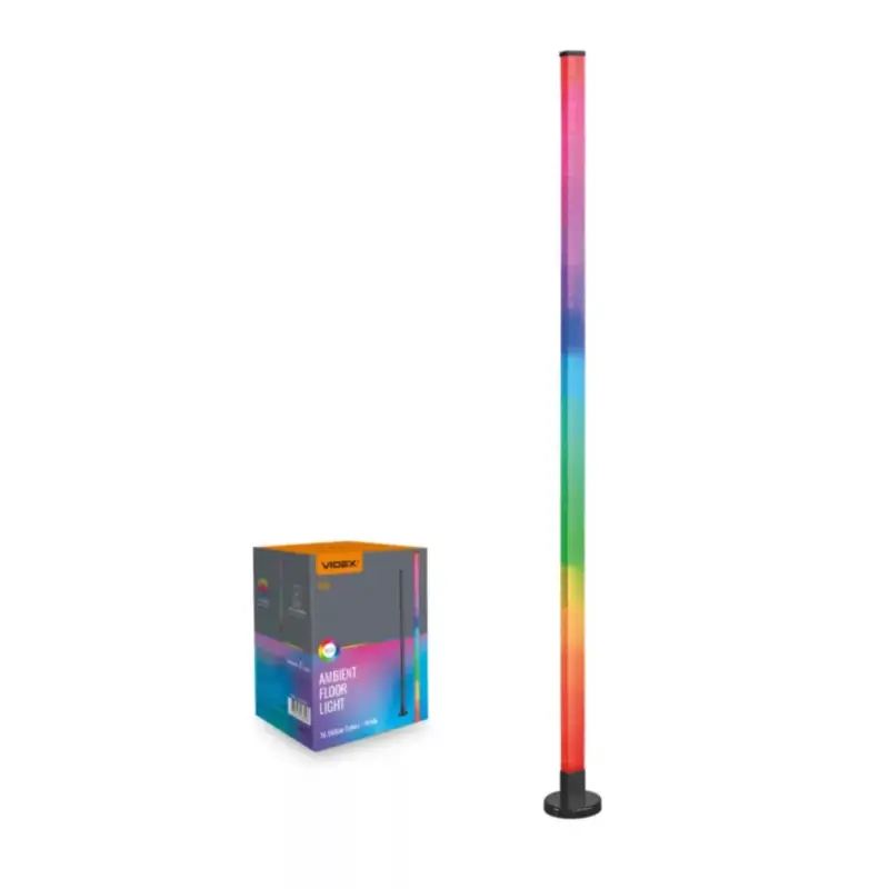 VIDEX TF20 LED állólámpa RGB 10W fekete 150cm Akciós ár