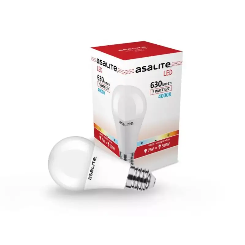 Asalite LED Izzó A60 gömb E27 7W 4000K (630 lumen) Árcsökkenés