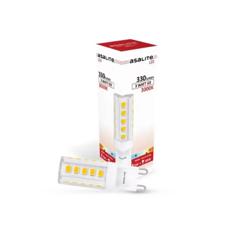 Árengedmény Asalite LED Izzó G9 3W 3000K (330 lumen)
