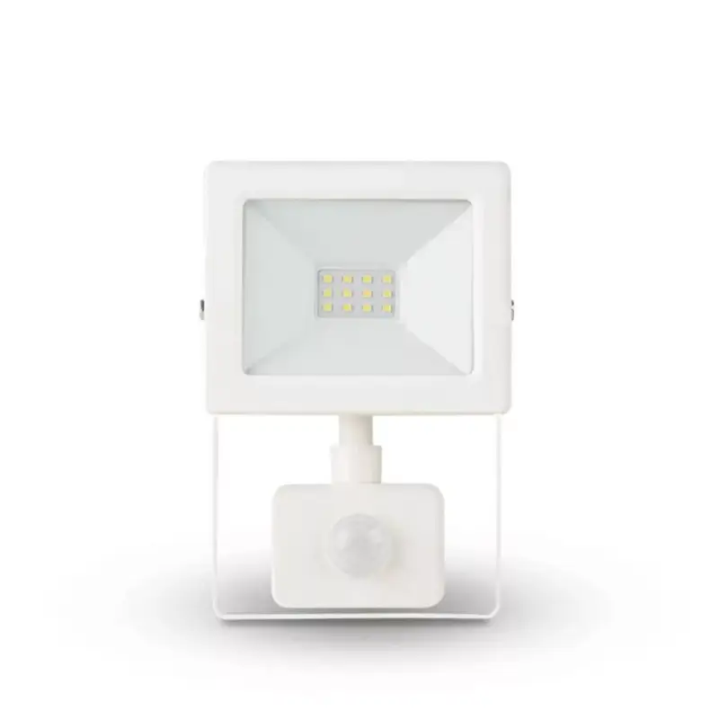 Asalite LED Fehér Reflektor Slim 10W 4500K (900 lumen) + Mozgásérzékelő Szenzor Újdonság