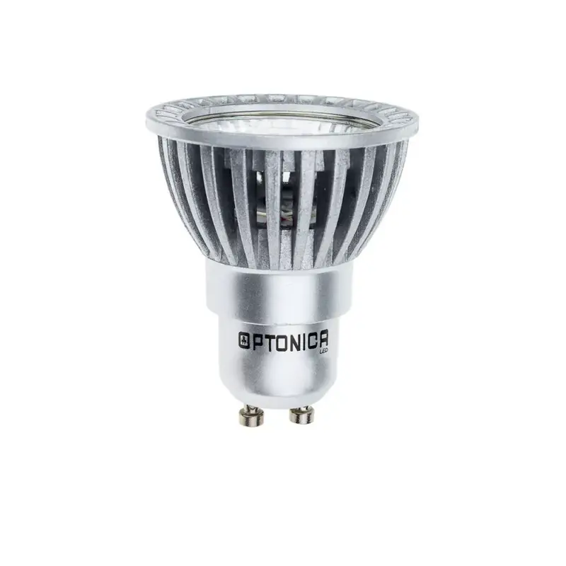 LED spotlámpa GU10 50° cob, 6W, 6000K, hideg fehér, 480 lm, ezüst, Optonica, 1269 Olcsóbb