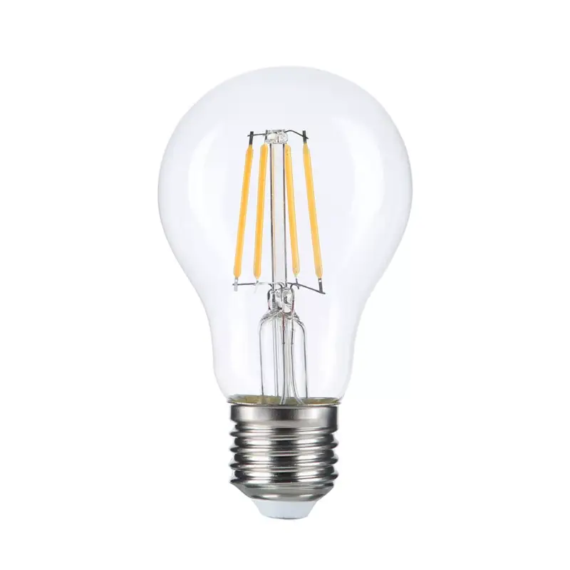 Expressz szállítás LED izzó a60 8w izzószálas átlátszó üveg fényerőszabályozható, 2700K, meleg fehér, E27, dimmelhető, 810 lm, Optonica, 1323