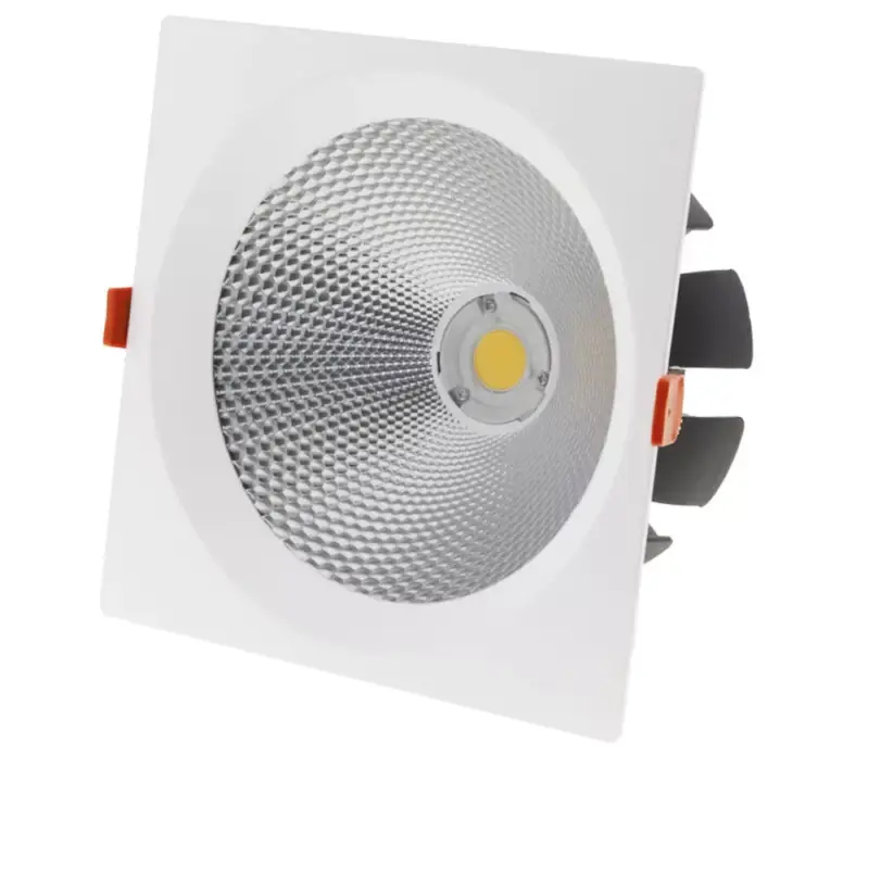 Újdonság LED cob mélysugárzó, négyzet alakú, forgatható, 30W, 4500K, természetes fehér, 2400 lm, fehér, Optonica, 3235
