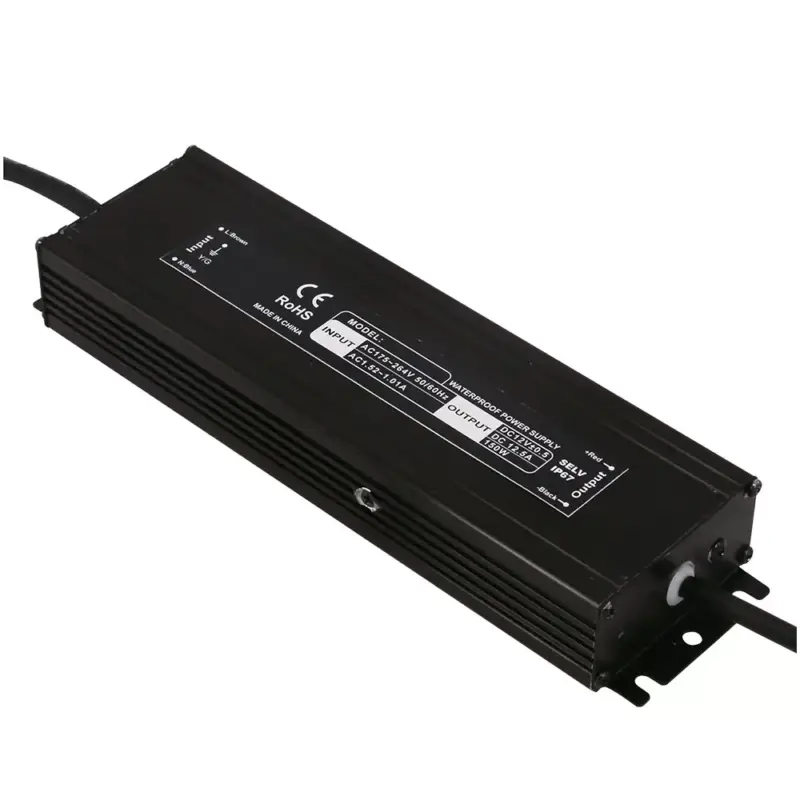 LED vízálló tápegység IP67 12v, 100W, fekete, Optonica, 6252 Legkelendőbb
