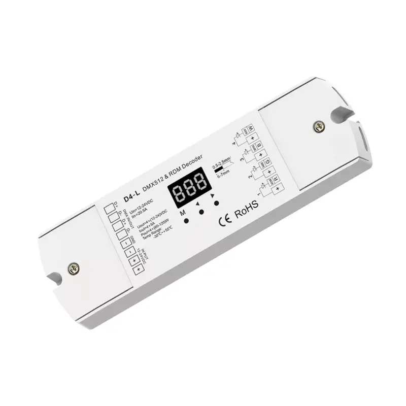 Árengedmény Dmx512 dekóder, fehér, Optonica, 6364