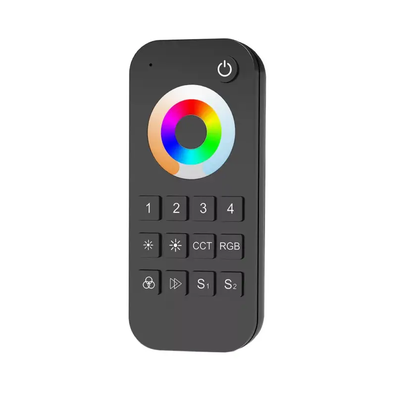 RGB+színhőmérséklet távirányító, dimmelhető, fekete, Optonica, 6368 Kiárusítás