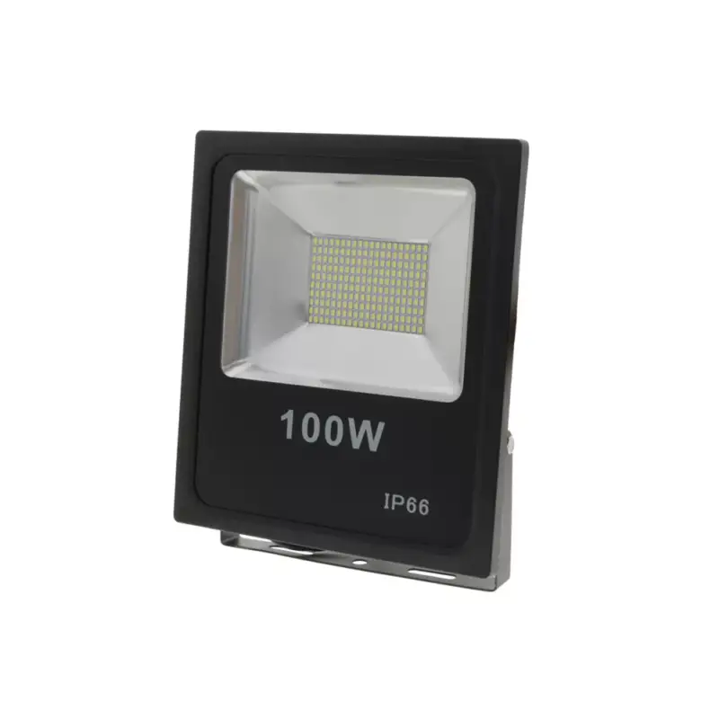 LED reflektor smd, 100W, 6000K, hideg fehér, 8000 lm, fekete, IP66, Optonica, 5443 Különleges ajánlat