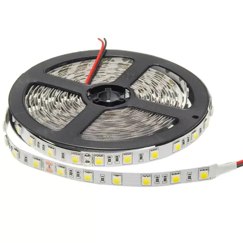LED szalag 5050 24v nem vízálló professzionális kiadás, 14,4W, 6000K, hideg fehér, dimmelhető, 600 lm, Optonica, 4851 Különleges ajánlat