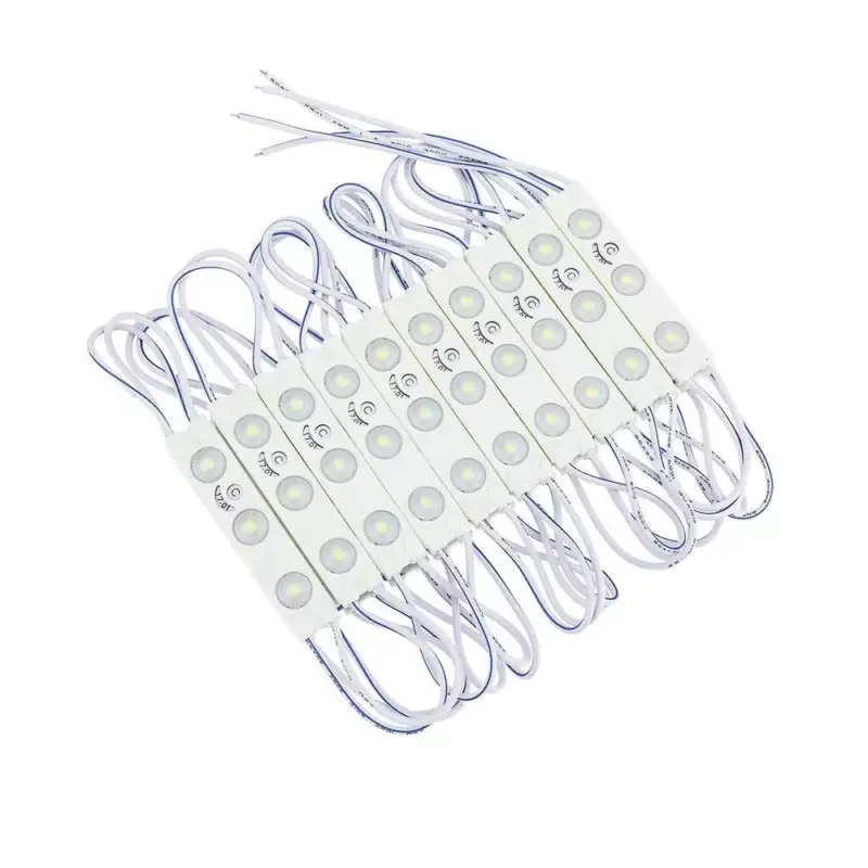 LED lencse modul 3 2835, 0,72W, 7000K, hideg fehér, dimmelhető, 80 lm, IP65, Optonica, 4511 Alacsony ár