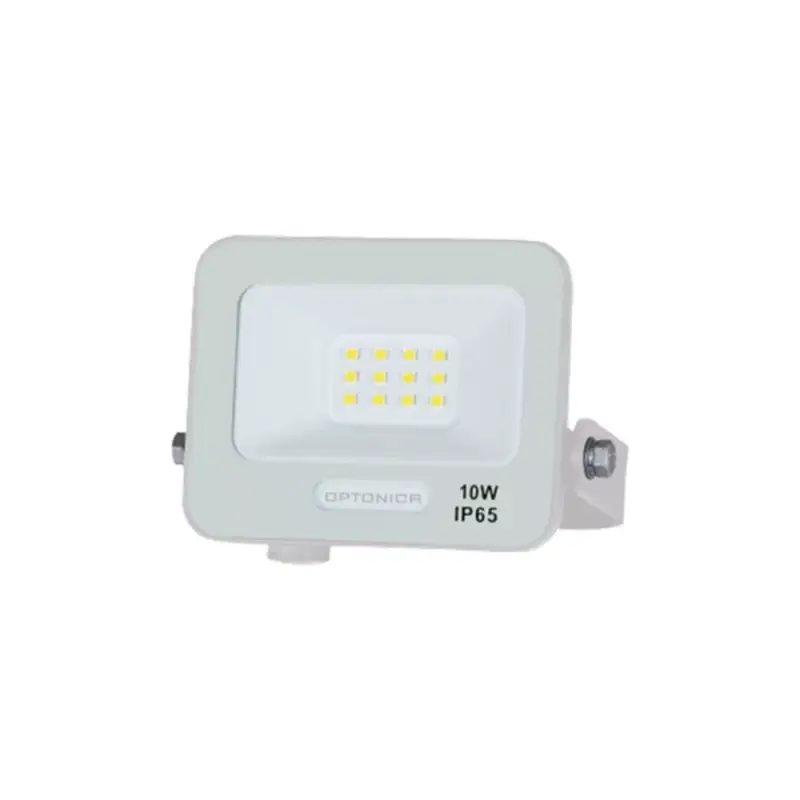 LED smd reflektor fehértel, IP65-ös kivitelben, 15 cm-es kábellel, 10W, 4000K, természetes fehér, 900 lm, Optonica, 15802 Outlet