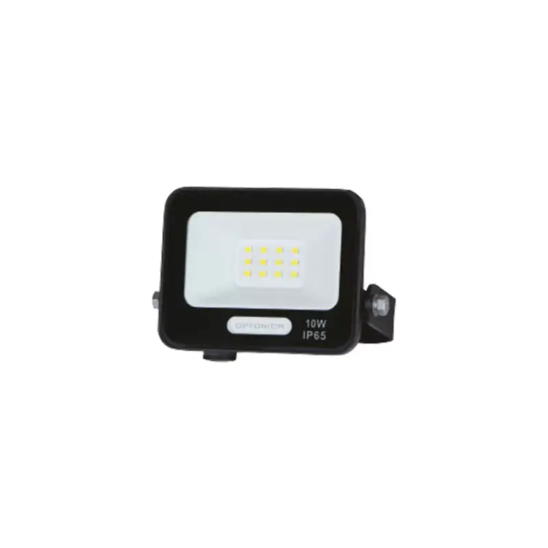 Legkelendőbb LED smd reflektor, fekete, IP65, 15 cm-es kábellel, 10W, 3000K, meleg fehér, 900 lm, Optonica, 15818