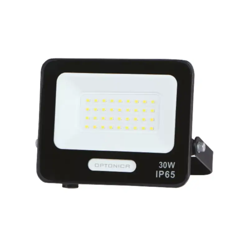 LED smd reflektor, fekete, IP65, 15 cm-es kábellel, 30W, 6000K, hideg fehér, 2700 lm, Optonica, 15822 Utolsó esély