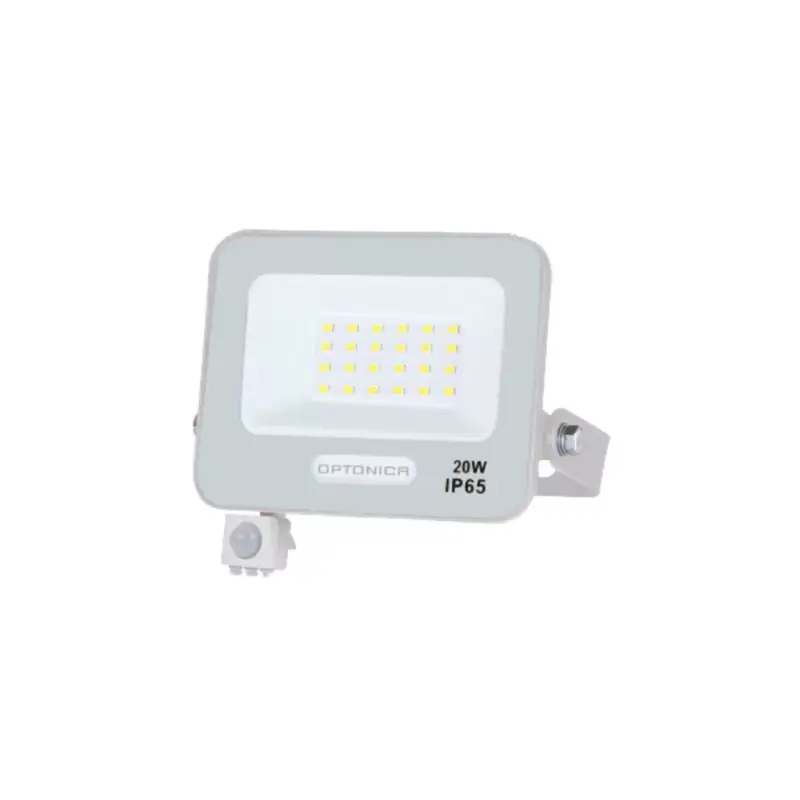 LED smd reflektor IP65 fehértel és érzékelővel, 20W, 3000K, meleg fehér, 1800 lm, Optonica, 15842 Akciós ár