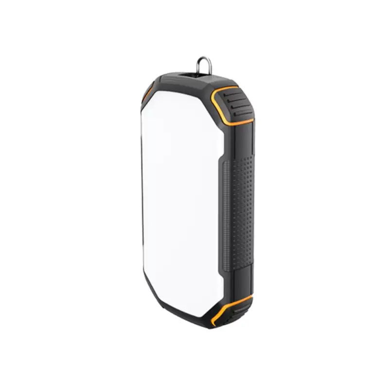 Újdonság Power bank 20000mah 3.7v napelemes: 1.2w fekete + narancs LED: 4w, fekete/narancs, Optonica, 7692