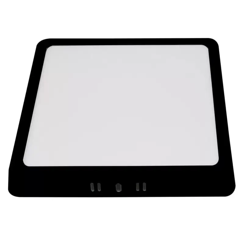 6w-os LED felületre szerelhető panel, négyzet alakú, 3CCT, fekete, 420 lm, Optonica, 12933 Expressz kézbesítés
