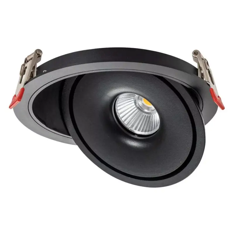 Expressz szállítás LED cob mélysugárzó 15w kerek forgatós fekete - bridgelux, CCT, 1500 lm, Optonica, 12027