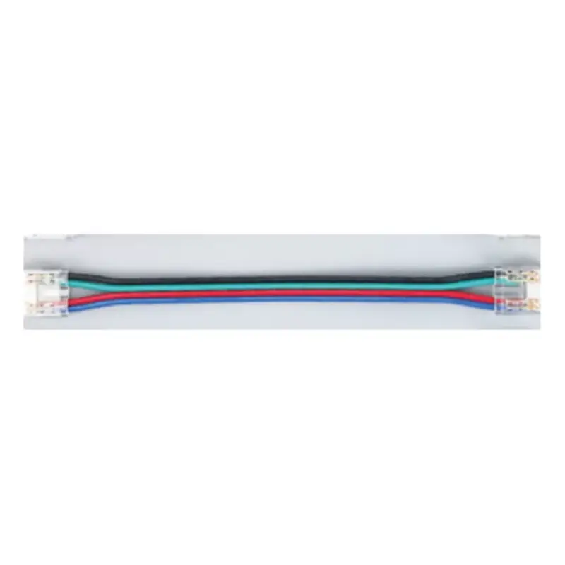 2 db középen vezetékkel ellátott rögzítő csatlakozó 10 mm-es 4965-ös cikkszámú cob RGB LED szalaghoz, 10 mm-es COB RGB-hez SKU: 4965, Optonica, 6599 Szezonális akció