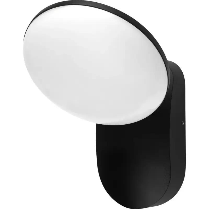 Vásárlói kedvenc LED fali lámpa alumínium 12w fekete IP54, 2700K, meleg fehér, 1200 lm, Optonica, 7414