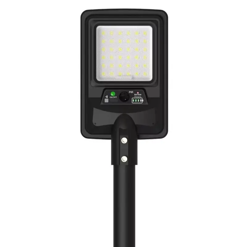 LED napelemes utcai lámpa IP65 + távirányító, 8W, 6000K, hideg fehér, 1500 lm, oszlop nem tartozék, Optonica, 9291 Árcsökkenés