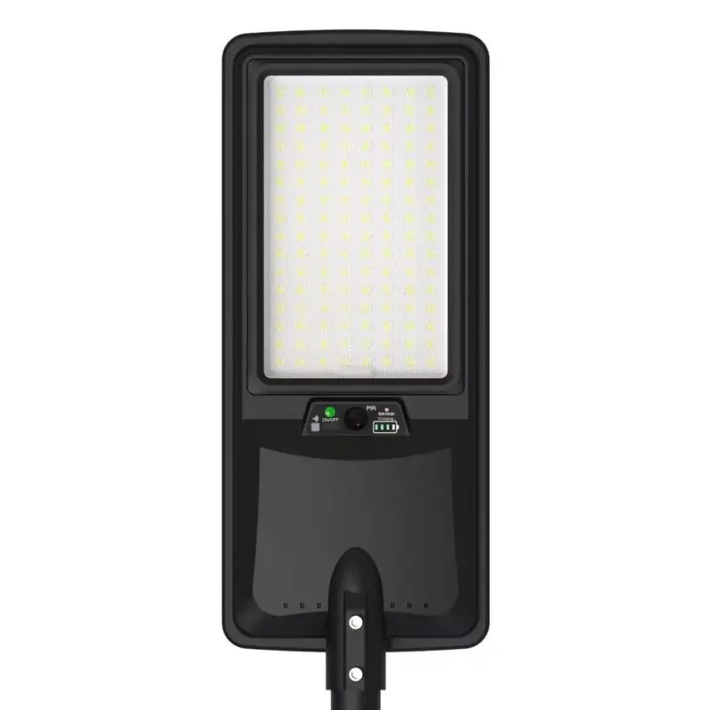 Outlet LED napelemes utcai lámpa IP65 + távirányító, 24W, 6000K, hideg fehér, 4500 lm, oszlop nem tartozék, Optonica, 9295