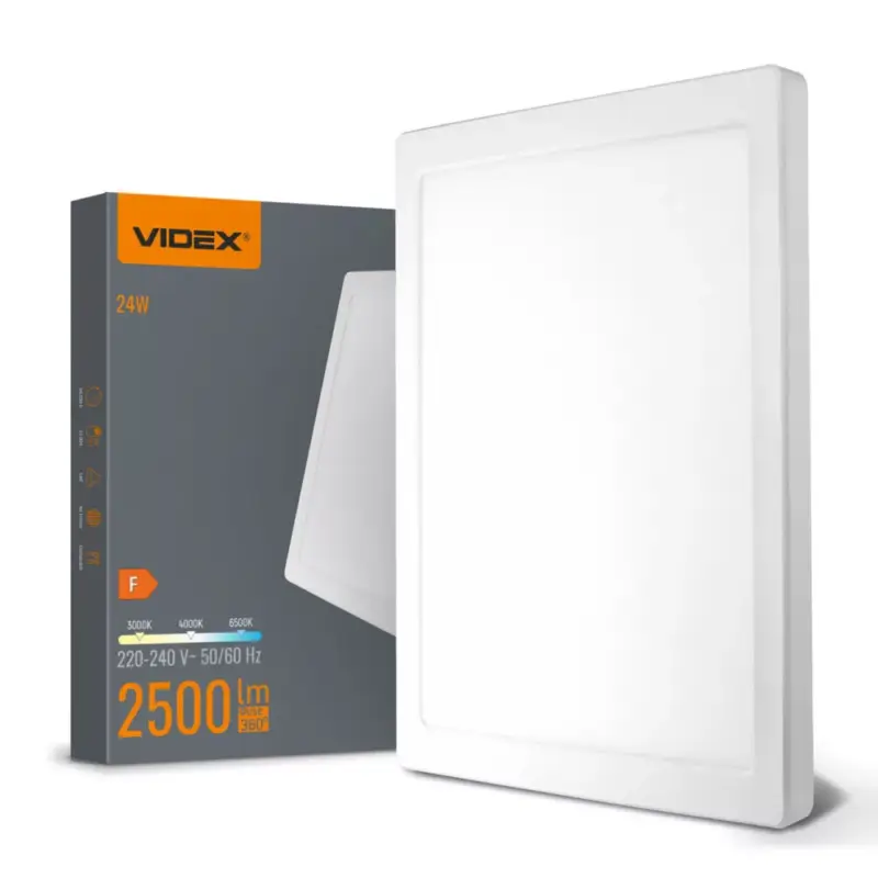 VIDEX DL6S 24W LED négyzet alakú lámpa 3000K-4000K-6500K Kihagyhatatlan ajánlat