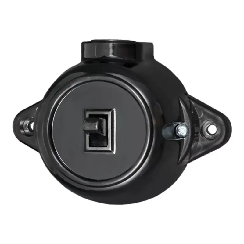 Akció ANTIQUE ONE BUTTON ONE WAY SWITCH 10А 250V BLACK