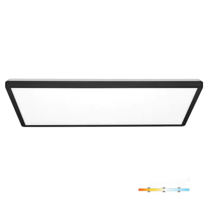Mennyezeti lámpa LED NIVERA SQUARE 32W 3CCT IP54 fekete Kobi Prémium, 3040lm, CRI≥80, KOBI-004101 Biztonságos vásárlás