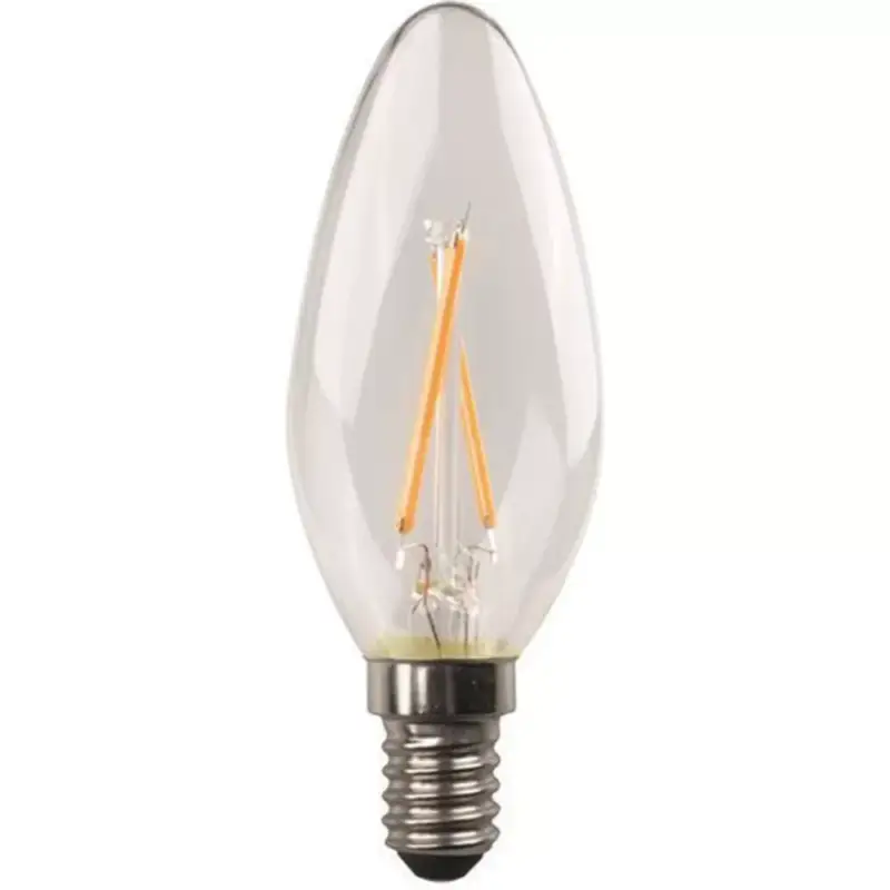 E14 LED izzó keresztezett izzószállal, 2.2W, 250lm, 3000K, 220-240V, IP20, Ε14, Eurolamp, 111586 Árengedmény
