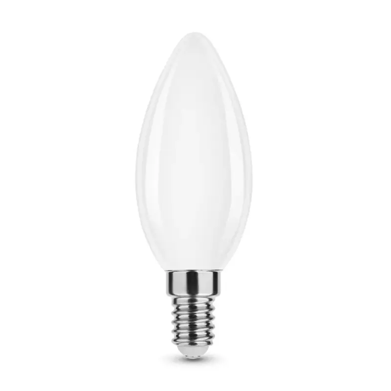 Modee LED Izzó Filament Milky Gyertya C35 4W E14 360° 4000K (470 lumen) ERP Expressz kézbesítés