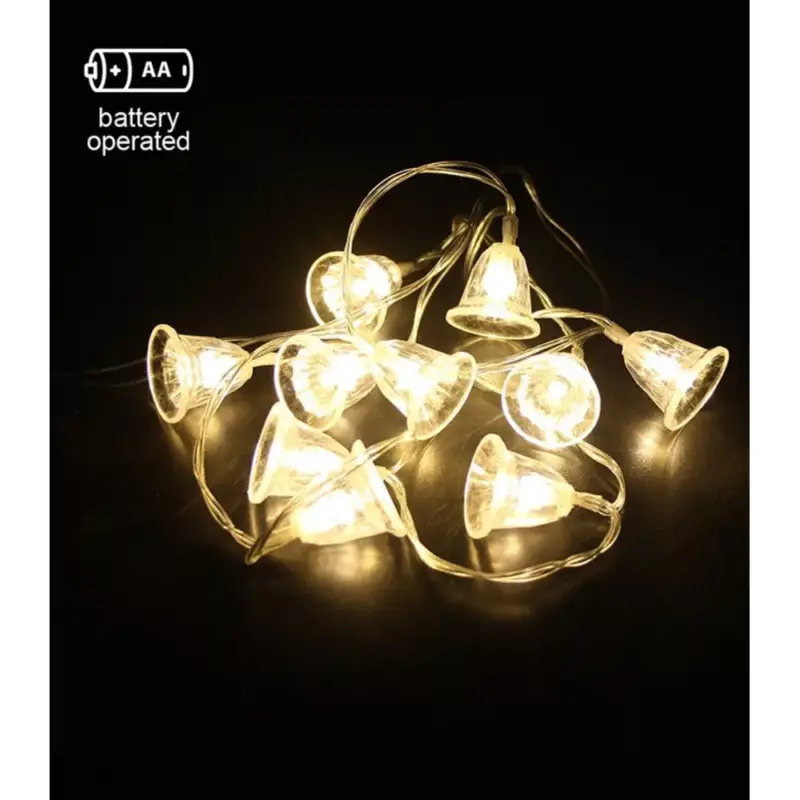 Karácsonyi fényfüzér NATALE-16 10LED 2700K 1m 2xAA IP20 átlátszó időzítő funkcióval 5620711 VITO Korlátozott ajánlat