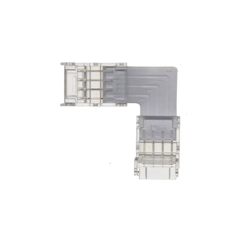 LED szalag csatlakozó CONRS10 10mm RGB L-alakú átlátszó 2db/csomag 5520362 VITO Prémium