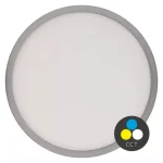 Ezüst rögzített LED-panel vékony kerettel, gömbölyű, 225mm, 21W, CCT ,Premium Ne maradj le