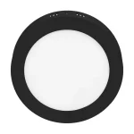 Fekete rögzíthető LED-panel, gömbölyű, 220mm, 18W Nézd meg most