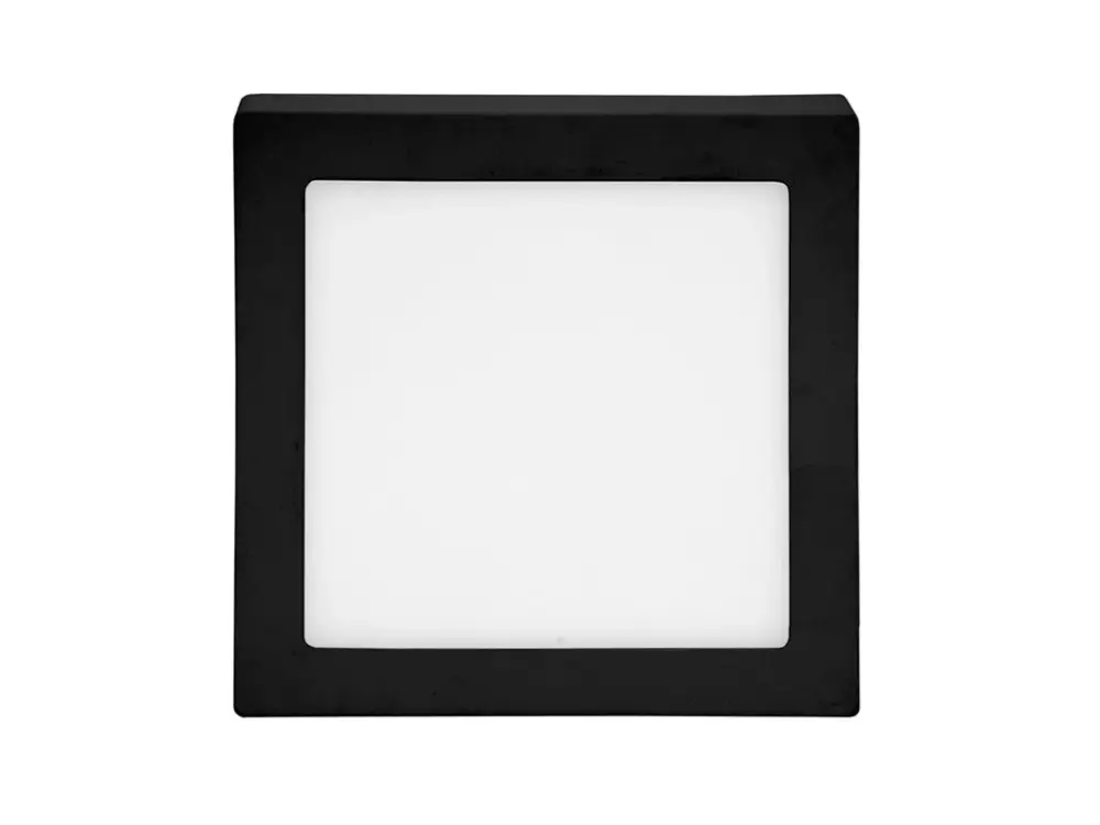 Fekete rögzíthető LED-panel, szögletes, 220 x 220mm, 18W Szuper ajánlat