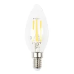 Korlátozott ajánlat LED izzó gyertya Filament 4W E14 szabályozható