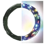 Akciós ár LED karácsonyi nano fényfüzér, zöld, 15m, többszínű, időzítő