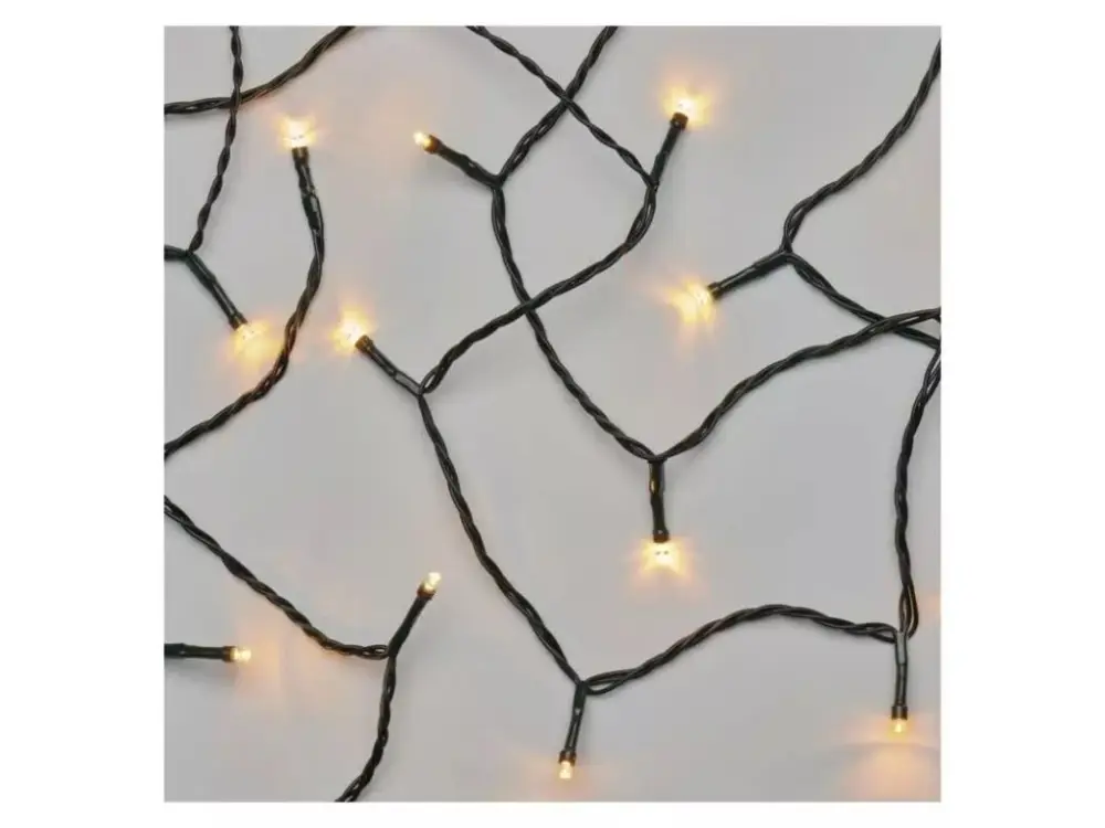 LED karácsonyi fényfüzér, 8m, vintage, időzítő Végkiárusítás