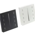 Bestseller DimLED vezeték nélküli, falra szerelhető vezérlő, 0/1-10V, 4-csatornás