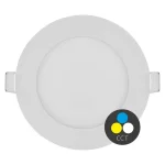 Expressz szállítás Fehér süllyeszthető LED-panel, gömbölyű, 120mm, 6W, 24V, CCT