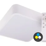 Outlet SMART TUYA Fehér LED mennyezeti szögletes lámpa 400x400mm 36W CCT távirányítóval