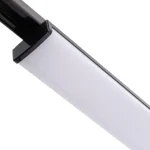 Fekete LED sín lámpa 150cm 42-61W 120° 3F Újdonság
