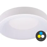 Végkiárusítás Fehér mennyezeti LED-lámpa, gömbölyű, 480mm, 48W, CCT