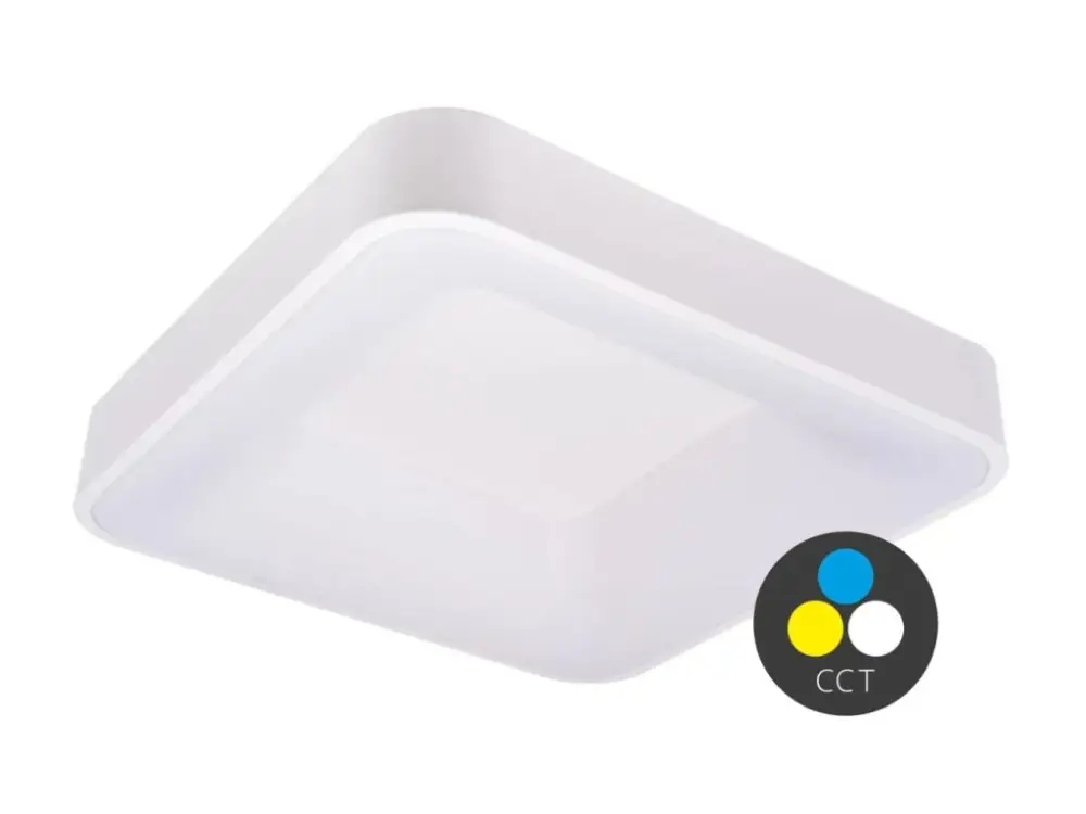 Nézd meg most Fehér mennyezeti LED-lámpa, négyzet, 500x500mm, 32W, CCT