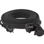Népszerű Kültéri hosszabbító kábel - csatlakozó, 20m, 2 aljzat, gumi, 230V, 1,5mm2