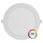 Kihagyhatatlan ajánlat Fehér beépített LED panel kerek 225mm 27W 24V RGB+CCT