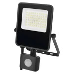 Fekete LED reflektor mozgásérzékelővel 30W 150lm/W Olcsóbb