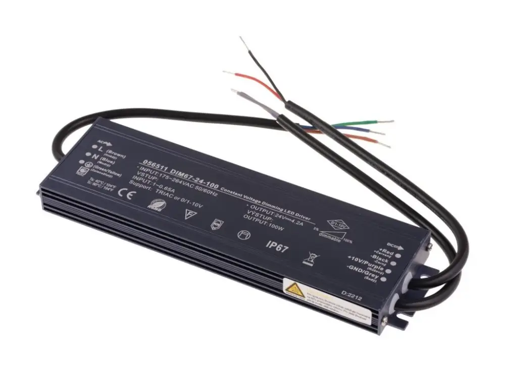 Árcsökkenés Dimmelhető LED tápegység (trafó) 24V 100W IP67