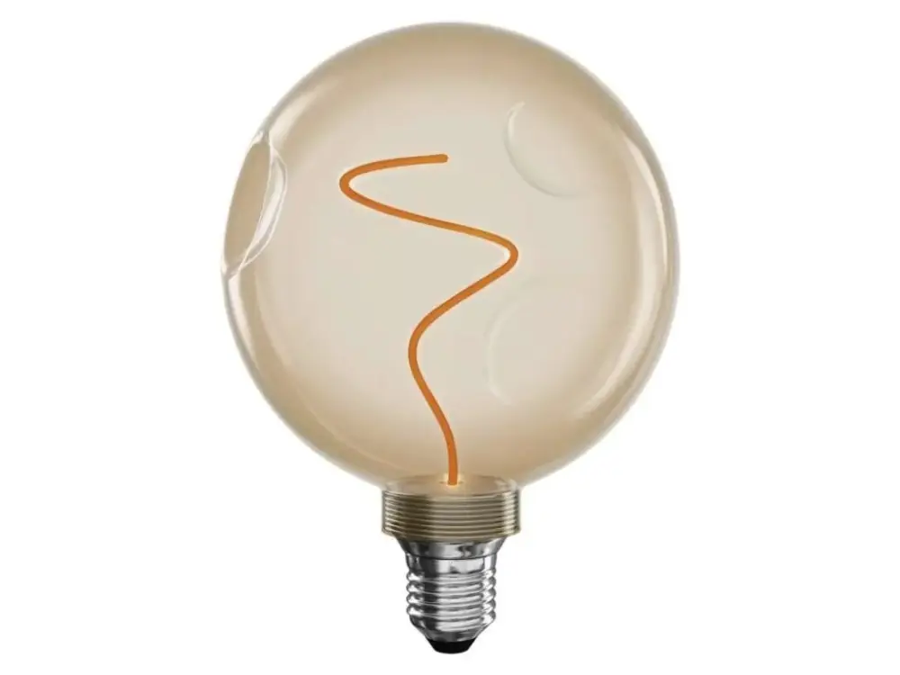LED izzó Filament borostyán G125 4,5W E27 Azonnali szállítás