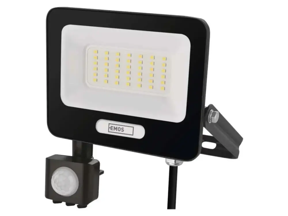 Fekete LED reflektor 30W mozgásérzékelővel Szezonális akció